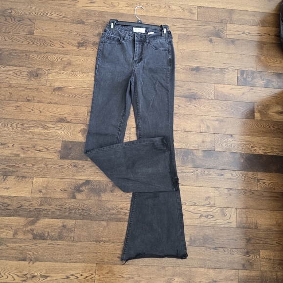 Ban•jara Gray Flare Jeans Size 3/25 - Picture 1 of 6